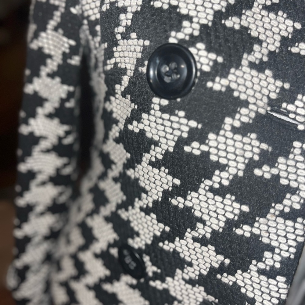Talbots Houndstooth Wool Jacket - 8 - image 3